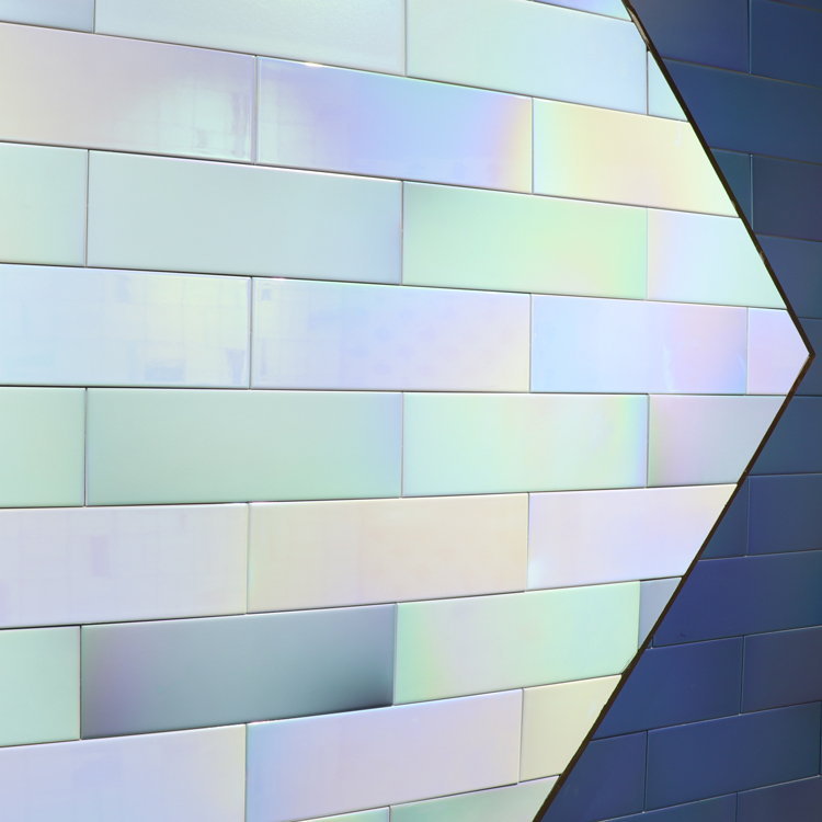 100x300mm Iridescence 3d ceramic wall tile