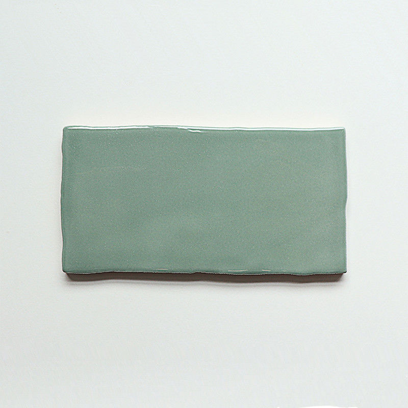 3x6 Inch Wall Decor Jade Green Irregular Edge Wave Edge Subway Tiles