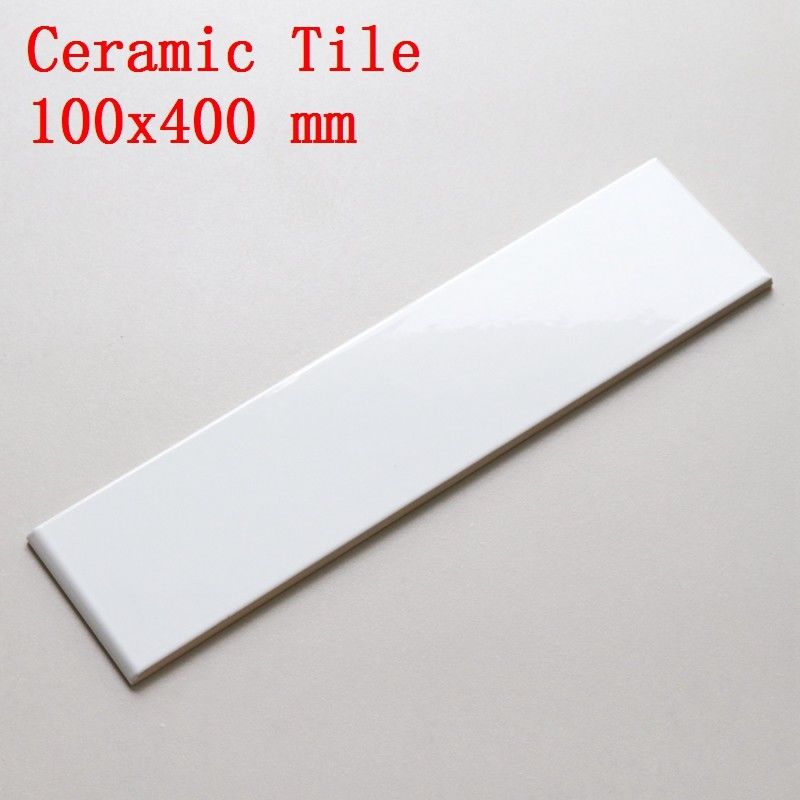 Balcony Wall Tile White Color Exterior Wall Tiles With Size 100x400mm