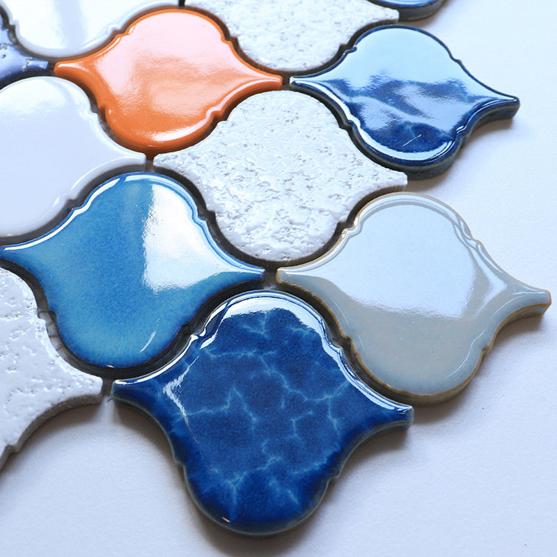268X260mm Lantern Shape Mix Color Ceramic Tile Mosaic