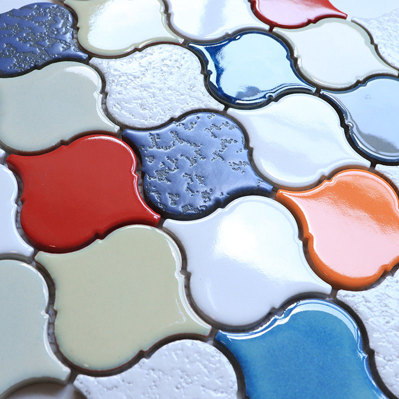 268X260mm Lantern Shape Mix Color Ceramic Tile Mosaic