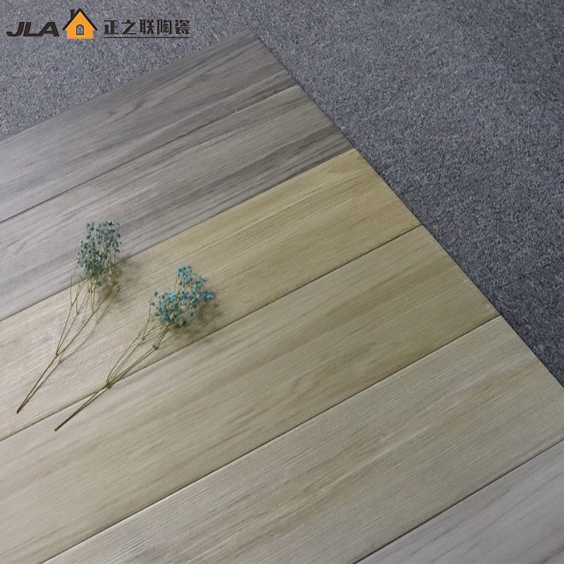 Bathroom Wood Look Ceramic Tile Anti Slip Bathroom Floor Tiles 150x600 Mm