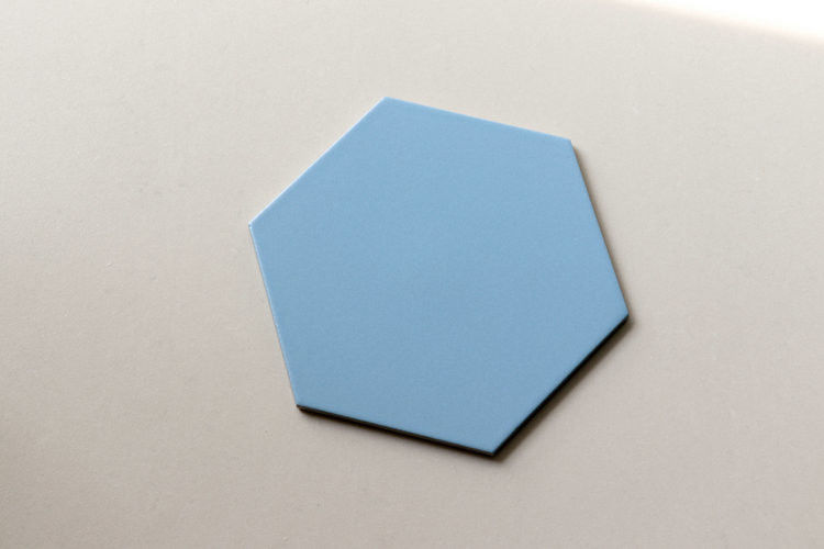 Kitchen Bathroom Hexagon Ceramic Tile 20X23 Straight Edge Acid Resistant