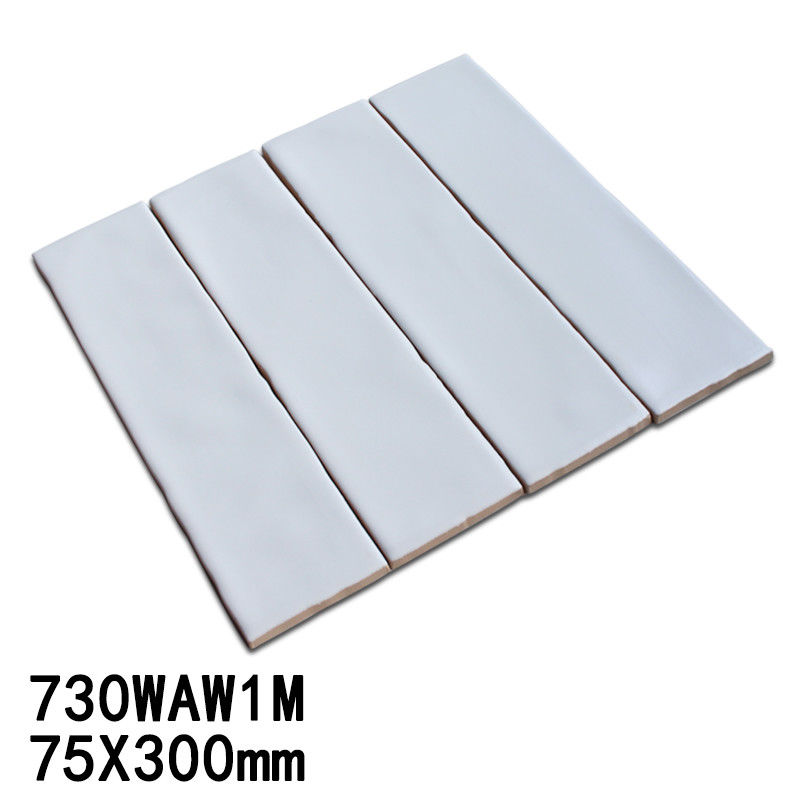 75x300mm Mat Surface Glazed 3D Subway Tile Backsplash Kitchen Wall