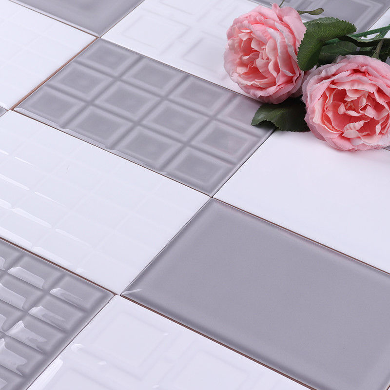 12x18 Glazed Ceramic Bathroom Wall Tiles , Durable Modern Bathroom Tiles