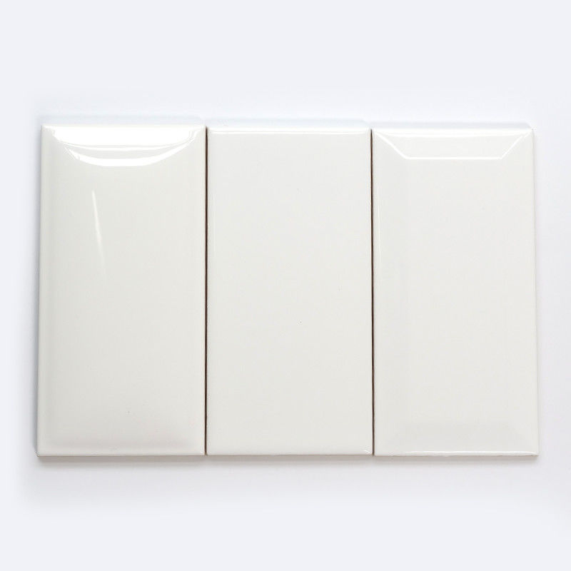 White Bright Coloured Wall Tiles Modern Kitchen Backsplashes Design Non Slip