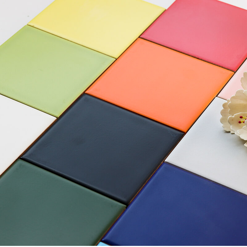 Decorative Backsplash Designs 100x100mm Ceramic Kitchen Tiles