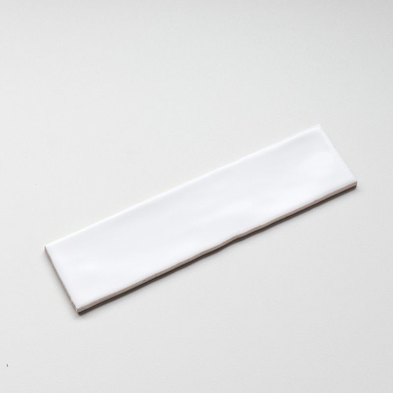 75*300mm Irregular Wave White Ceramic Bathroom Subway Tile