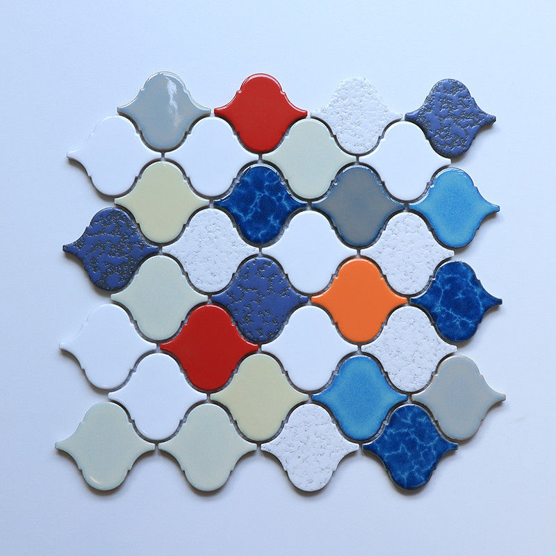 268X260mm Lantern Shape Mix Color Ceramic Tile Mosaic