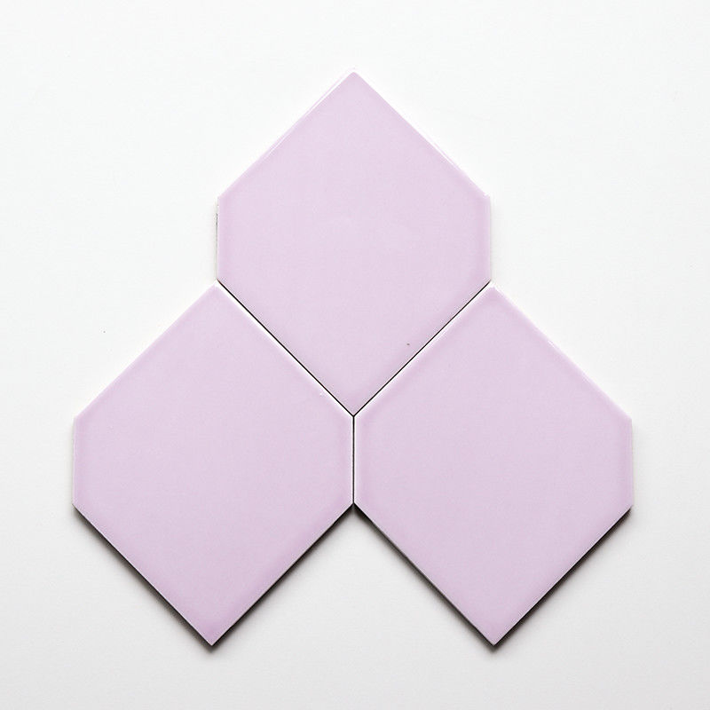 Rhombus Shape Glazed Ceramic Wall Tile 150x150 Decorative Exterior Tiles
