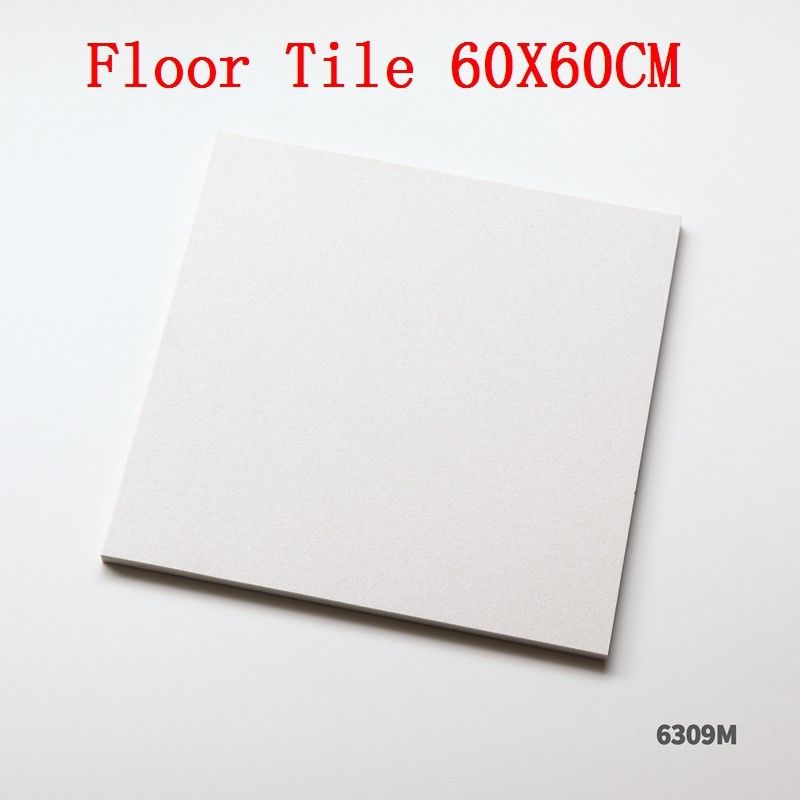 600*600 Bathroom Double Loading Tiles Designs Marble Effect Super White Porcelain Tiles