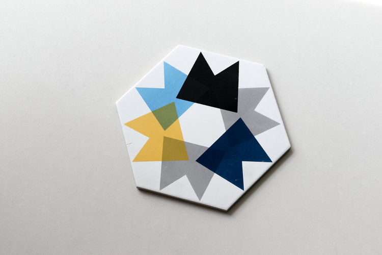 High Water Absorption Hexagon Ceramic Tile Matt Surface For Restaurant / Hotel