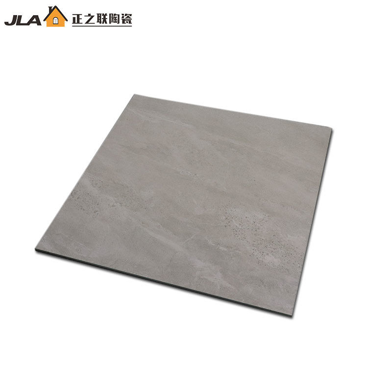 Light Grey Polished Porcelain Floor Tiles 600x600 Three Dimensional Effect